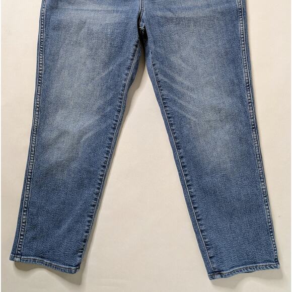 Madewell Stovepipe Straight 31P Petite Blue Crop '90s Minimalist Denim - Picture 6 of 12